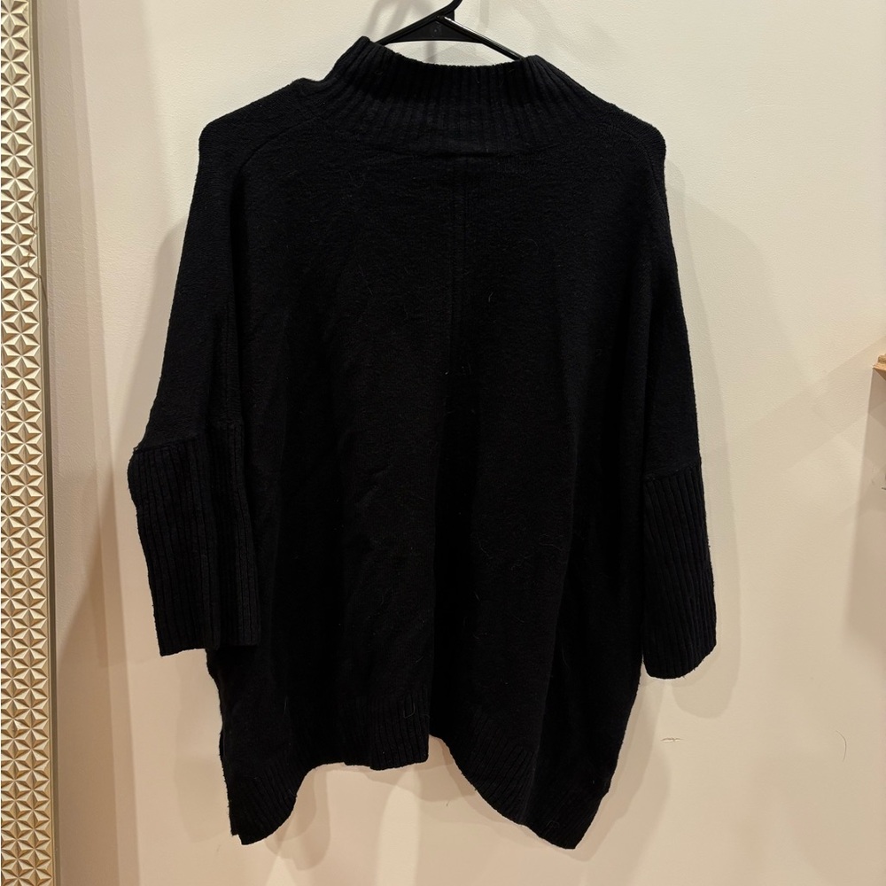 LOFT Black Cowl Neck Sweater - Picture 2 of 3